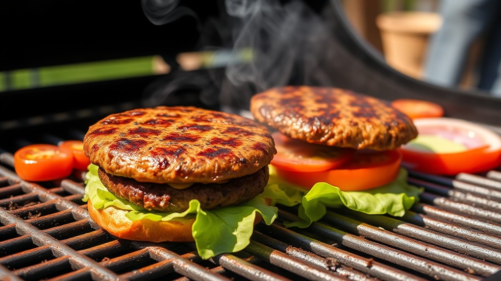 perfectly grilled burger tips